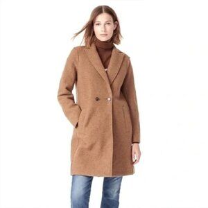 J.Crew Daphne Topcoat Wool Coat in Heather Camel Size 2P